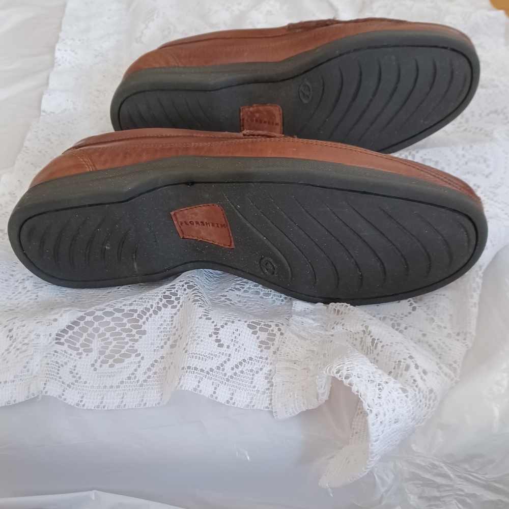 Florsheim Mens Brown Leather Tasseled Loafers Size 8.5D K1837 1 03 - Picture 5 of 7